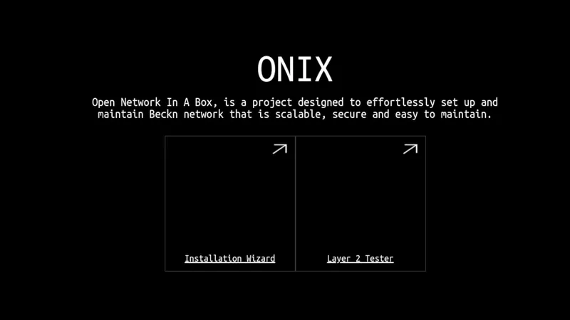 Beckn Onix GUI application preview